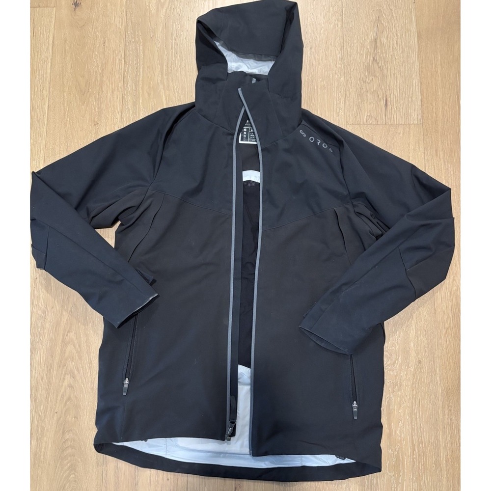 Oros Gambit Men's Jacket Small Solarcore Lined Black Full Zip Outdoors Ski Hood